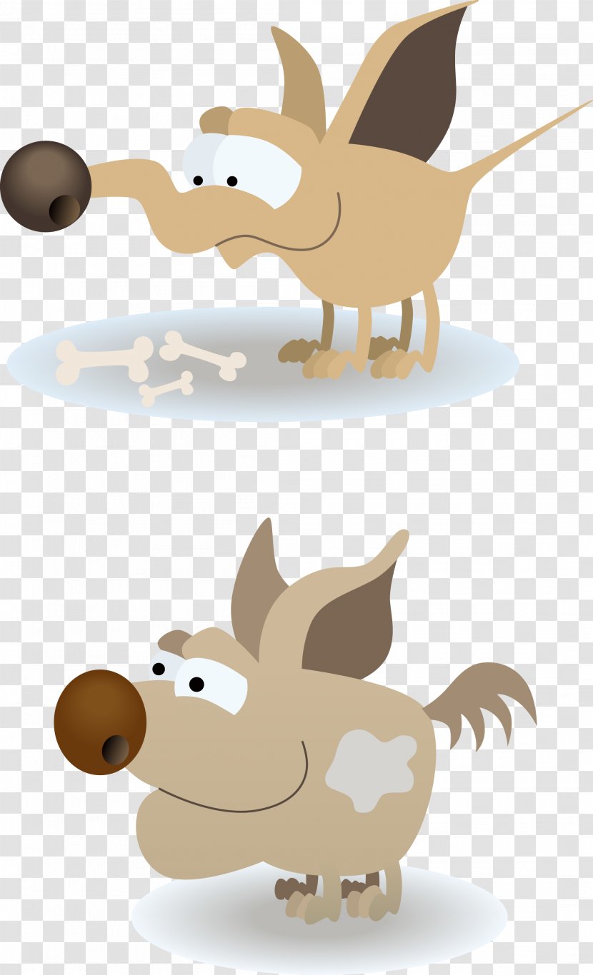 Boxer Puppy Cartoon Illustration - Tail - Vector Long Nose Puppies Transparent PNG