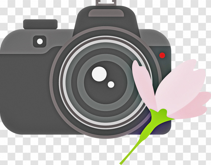 Camera Flower Transparent PNG