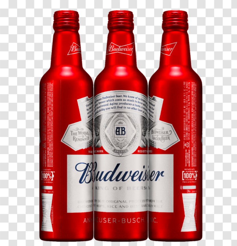 Budweiser Beer Bottle Anheuser-Busch Lager - Brewing Grains Malts - World Water Day 2018 Transparent PNG