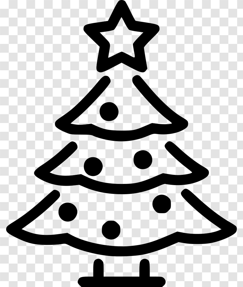 Christmas Day Tree - Monochrome Photography Transparent PNG