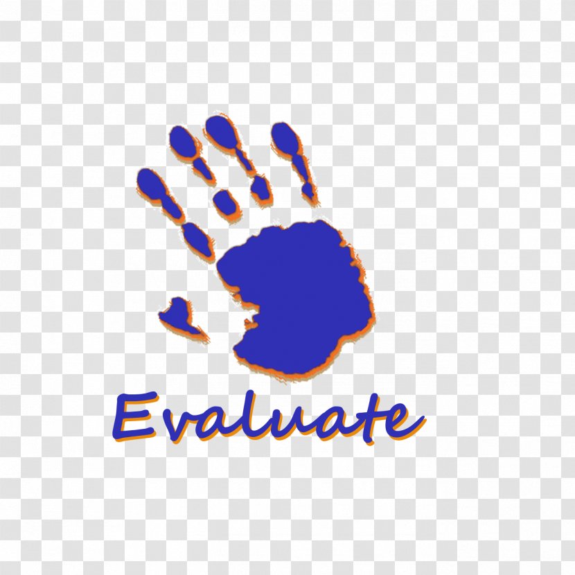 Logo Brand Cobalt Blue Finger Font - Hand - Explore Transparent PNG