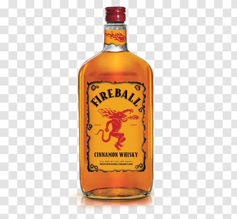 Fireball Cinnamon Whisky Tennessee Whiskey Distilled Beverage Canadian - Drink Transparent PNG