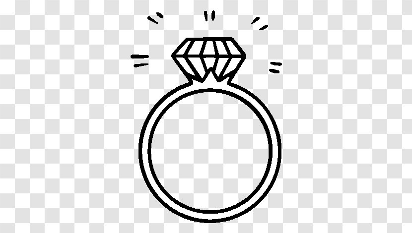 Coloring Book Wedding Ring Drawing Engagement - Diamond Transparent PNG