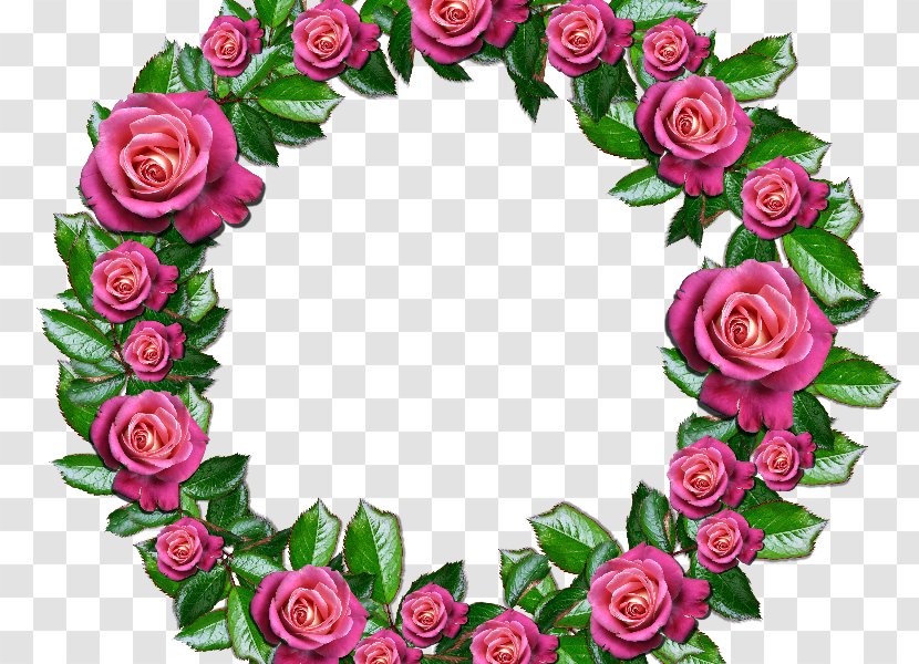 Garden Roses Wreath Floral Design - Flower Arranging - Rose Transparent PNG