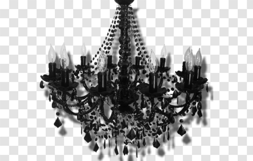 Chandelier White - Cartoon - Silhouette Transparent PNG