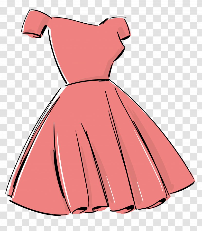 Dress Skirt Clip Art - Costume Design - Hand-painted Dresses Transparent PNG
