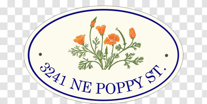 California Poppy Plant Flower - Artwork Transparent PNG