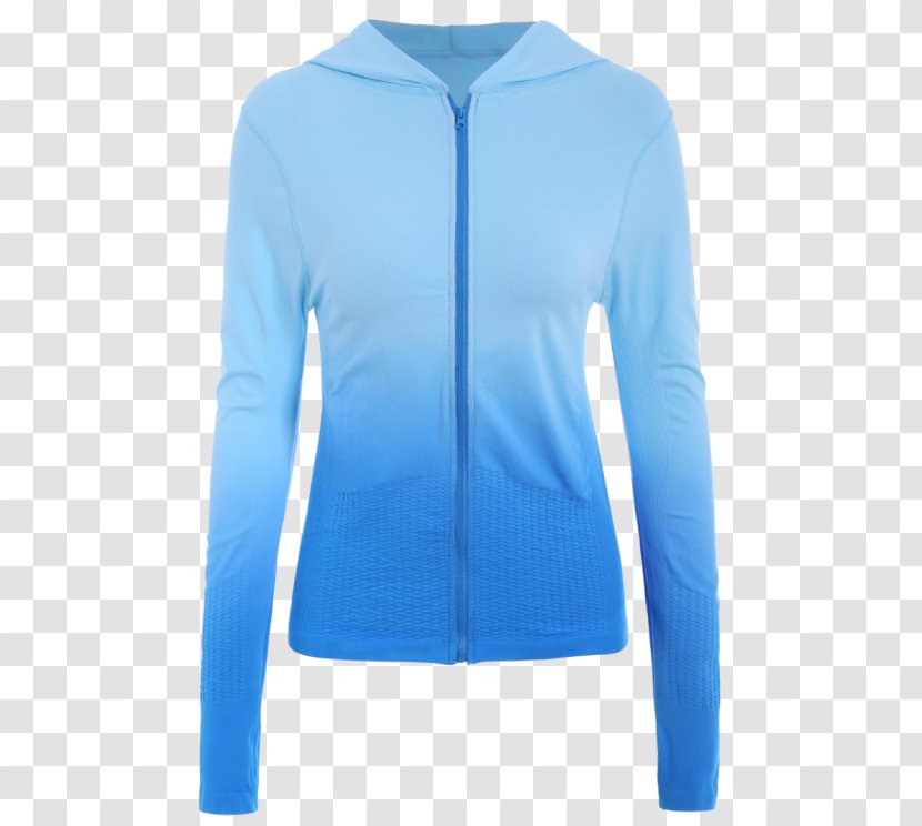 Hoodie Polar Fleece Neck - Electric Blue - Pull Goods Transparent PNG