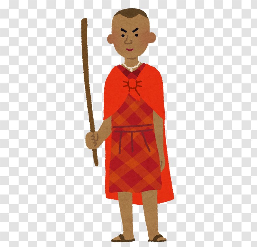 いらすとや Maasai People Cartoon - Folk Costume - Vj Transparent PNG