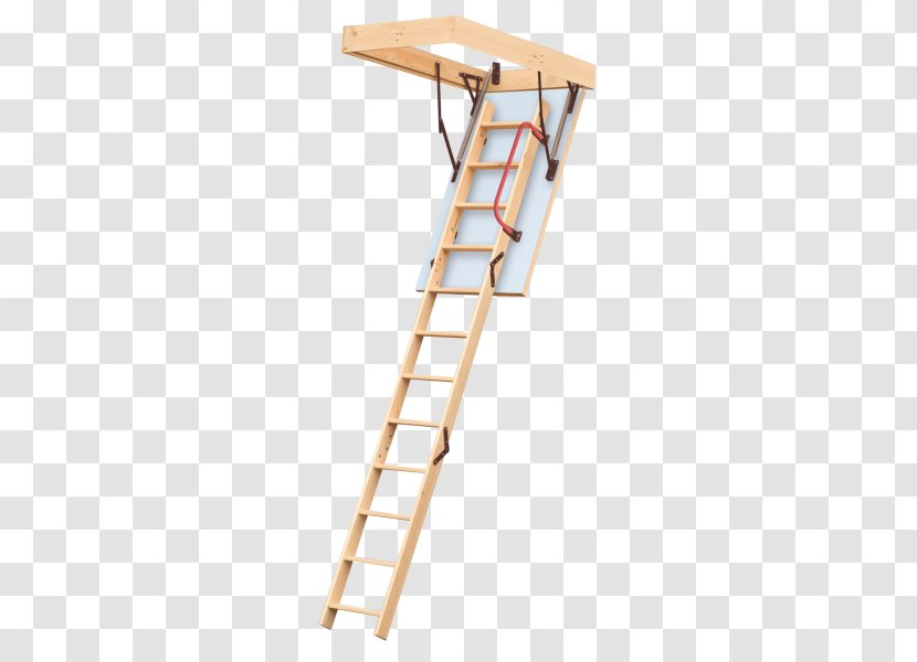 Staircases Fakro LWK Komfort Wooden Loft Ladder 3 Section Product Ceneo.pl - Ceneopl - Scala Retrattile Transparent PNG