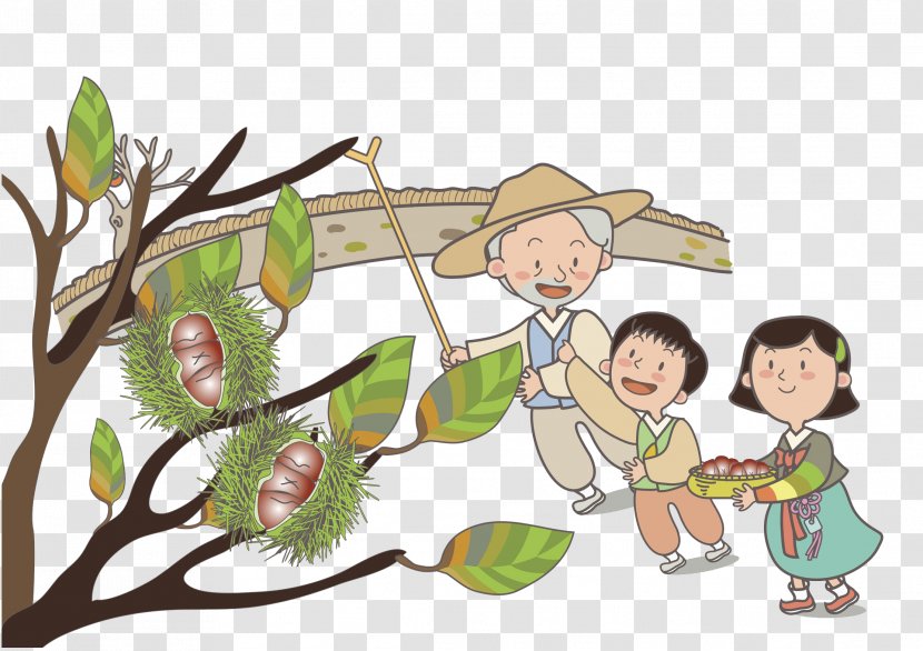 Wall Illustration - Child - The Old And Children Transparent PNG