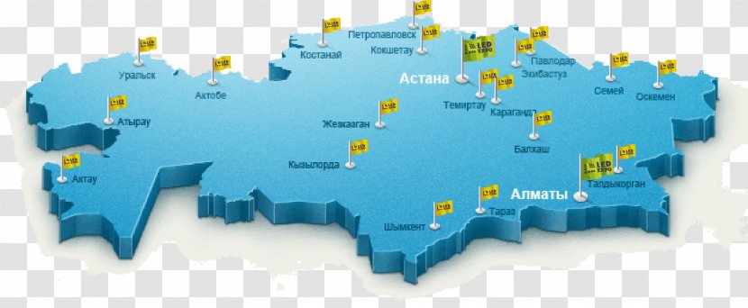 Almaty Map Astana Information - South Transparent PNG
