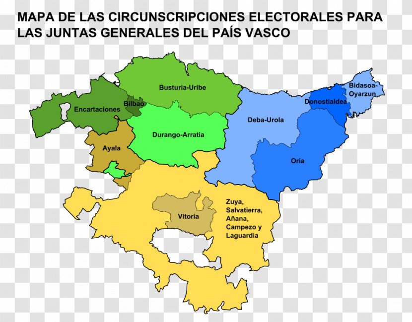 Álava Gipuzkoa Biscay 2015eko Udal Eta Foru Hauteskundeak Hego Euskal Herrian Elecciones A Las Juntas Generales Del País Vasco De 1979 - Area - Map Transparent PNG