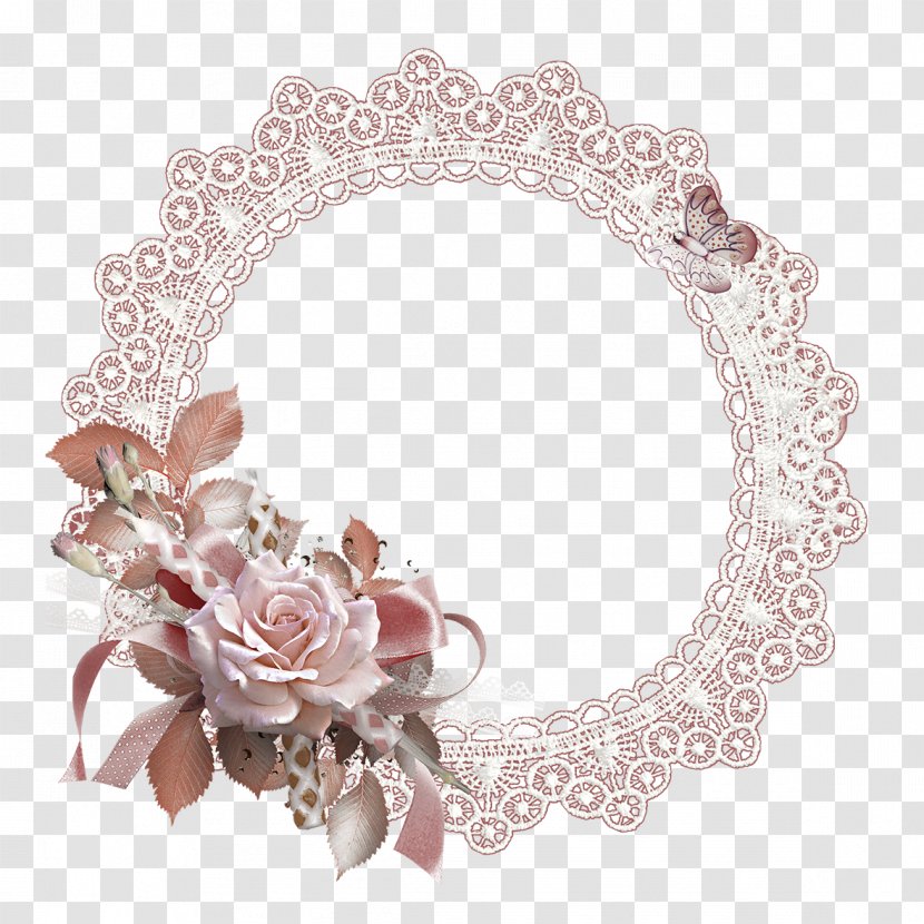 Paper Flower - Painting - Lace Frame Transparent PNG