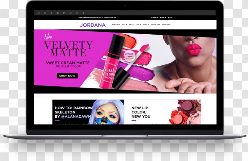Multimedia Display Advertising Smartphone Brand - Cosmetic Company Transparent PNG