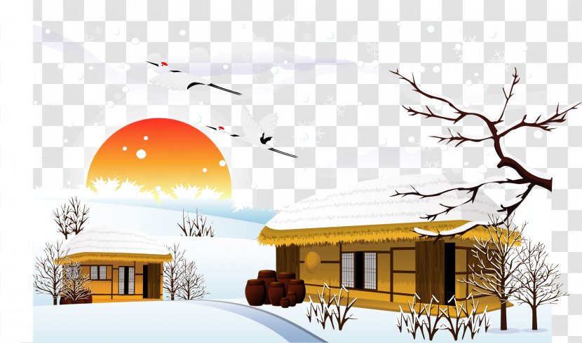 Morning Video Clip Falun Gong MPEG-4 Part 14 - Lovingkindness - Vector Winter Material Transparent PNG