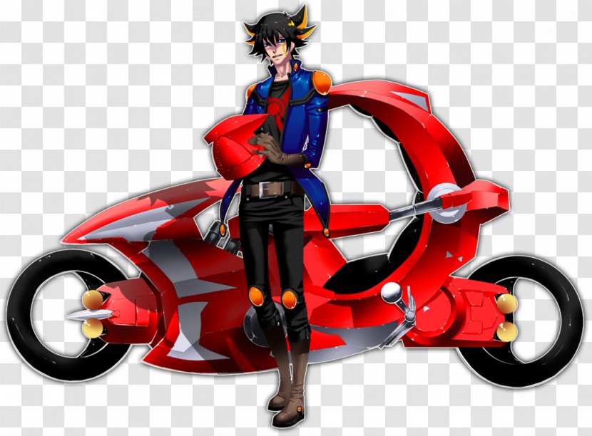 Yusei Fudo Bicycle Yu-Gi-Oh! Motorcycle Fan Art - Watercolor - Yugioh 5d's Transparent PNG