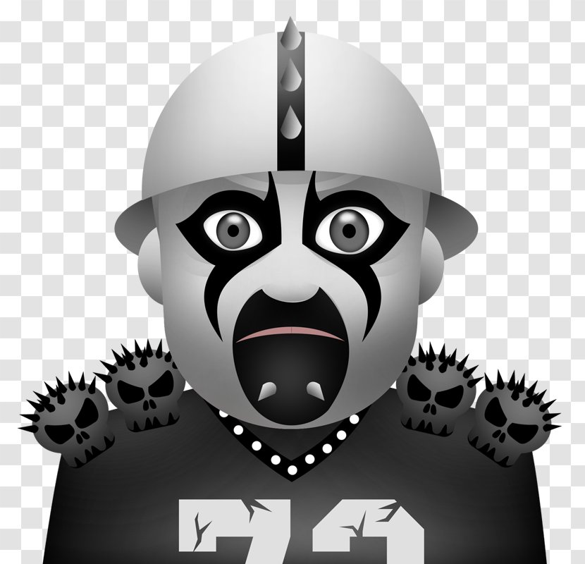 Oakland Raiders Emoji NFL Raider Nation - Iphone Transparent PNG