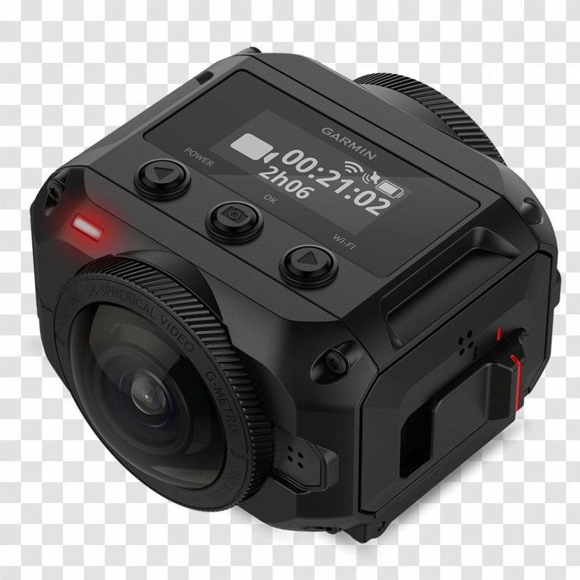 Garmin VIRB 360 Immersive Video Omnidirectional Camera Ltd. Action - Cameras Optics Transparent PNG