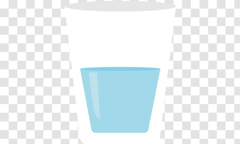 Turquoise Rectangle - Tableware - Water In Cup Transparent PNG