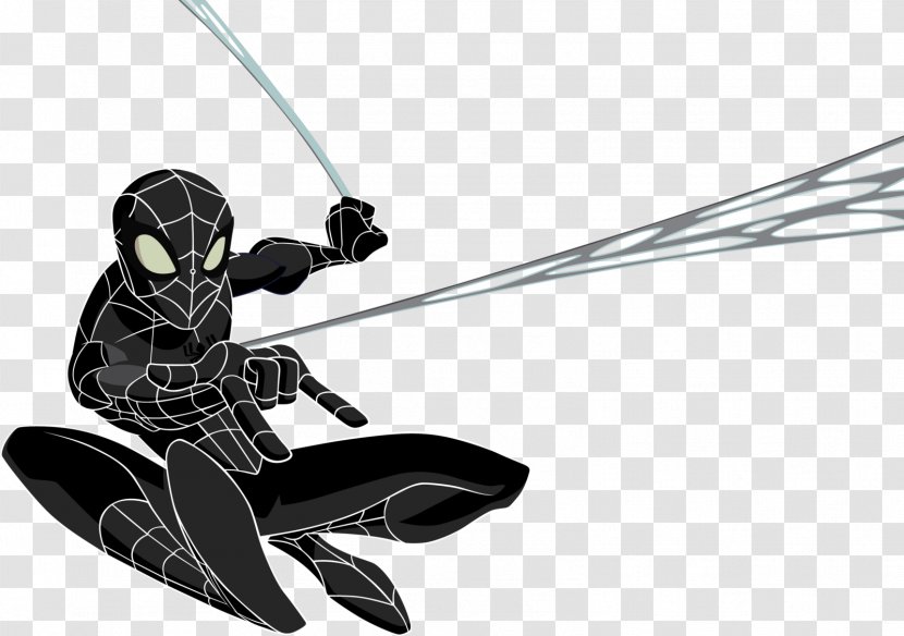 Spider-Man Animated Series Drawing Animation Cartoon - Spiderman Black Transparent PNG