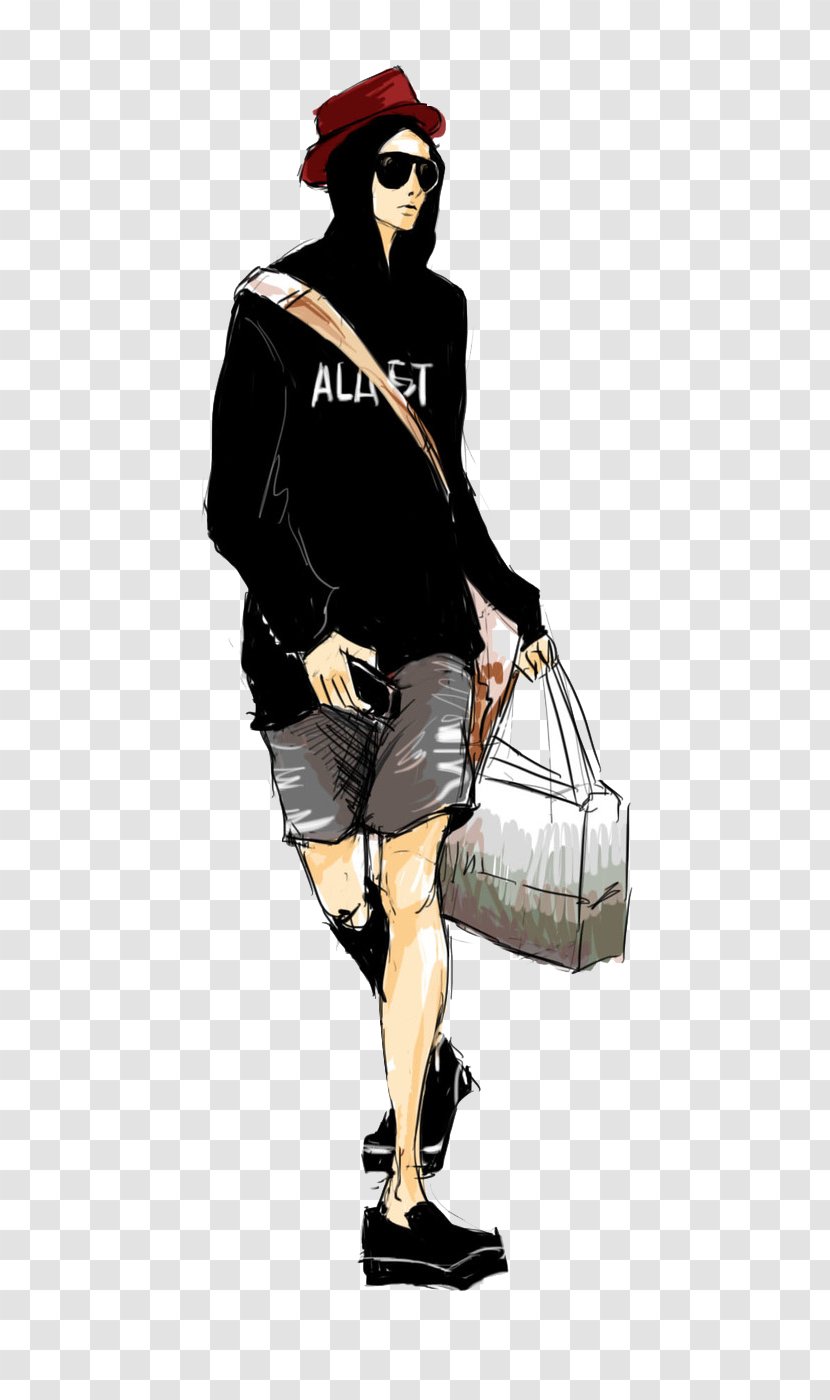 T-shirt Designer Illustration - Casual Fashion Star Handsome Boy Transparent PNG