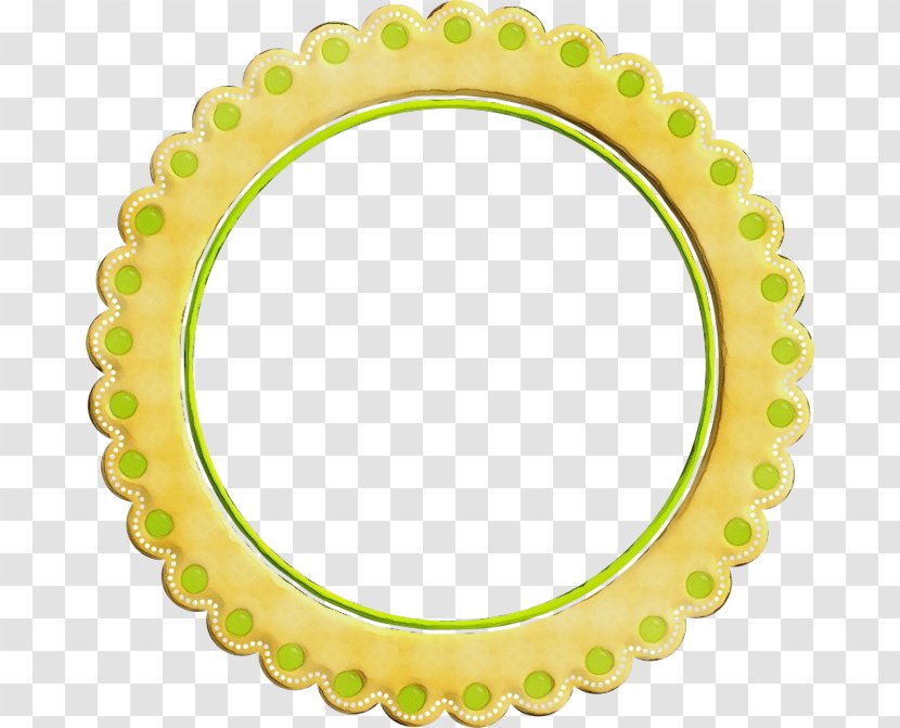 Silver Circle - Green - Oval Yellow Transparent PNG