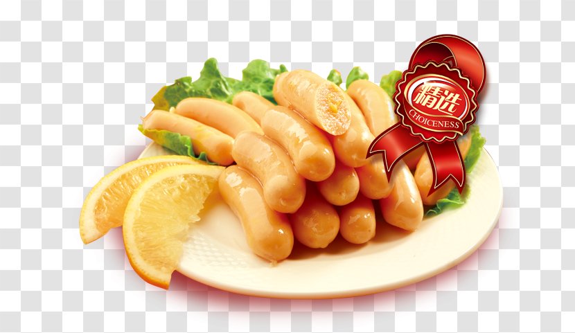 Hot Dog Sausage Ham Food Stuffing - Kids Meal - Lemon Transparent PNG