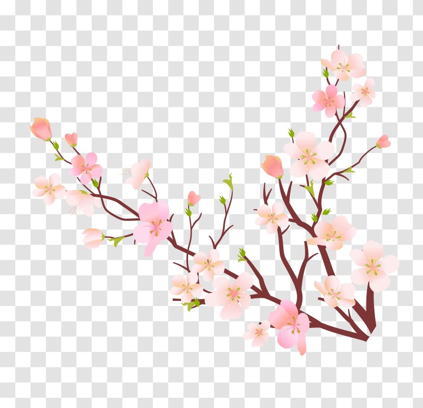 Image Design Poster Pixel - Tree - Peach Blossom Transparent PNG