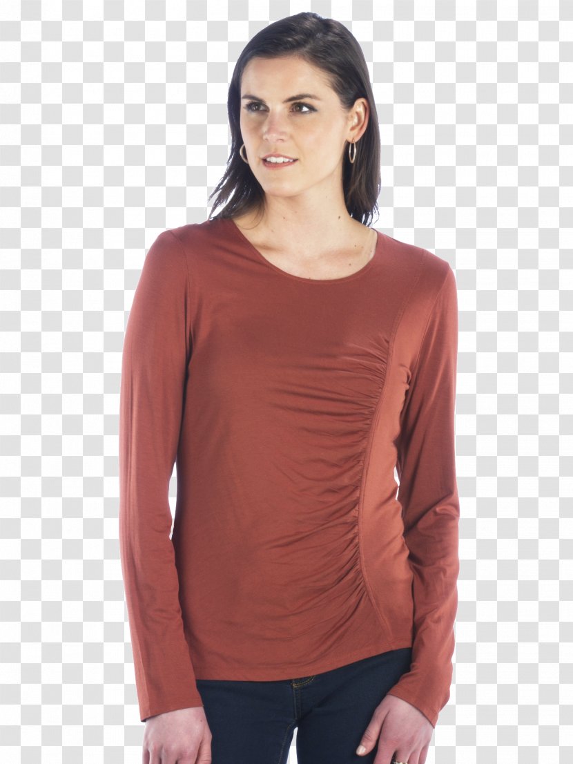 Long-sleeved T-shirt Shoulder Maroon - Long Sleeved T Shirt Transparent PNG