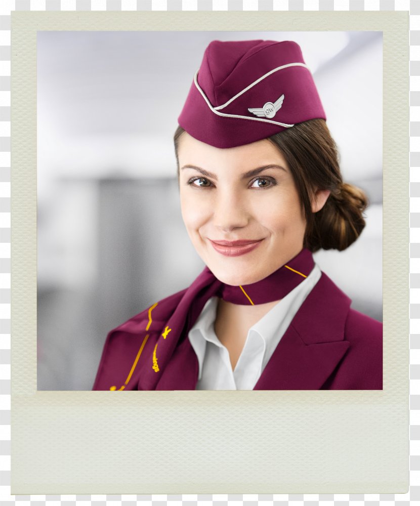 Flight Attendant Airline Aviation Airplane - Qatar Airways Transparent PNG