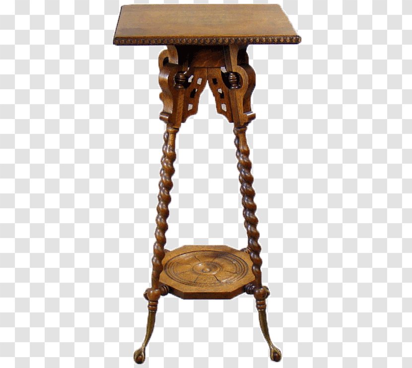 Antique Product Design - End Table - One Legged Transparent PNG