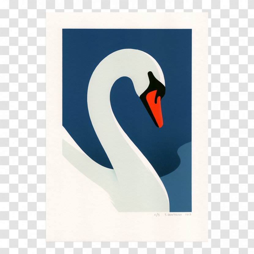 Artist Stencil Graffiti - Watercolor - Swan Transparent PNG