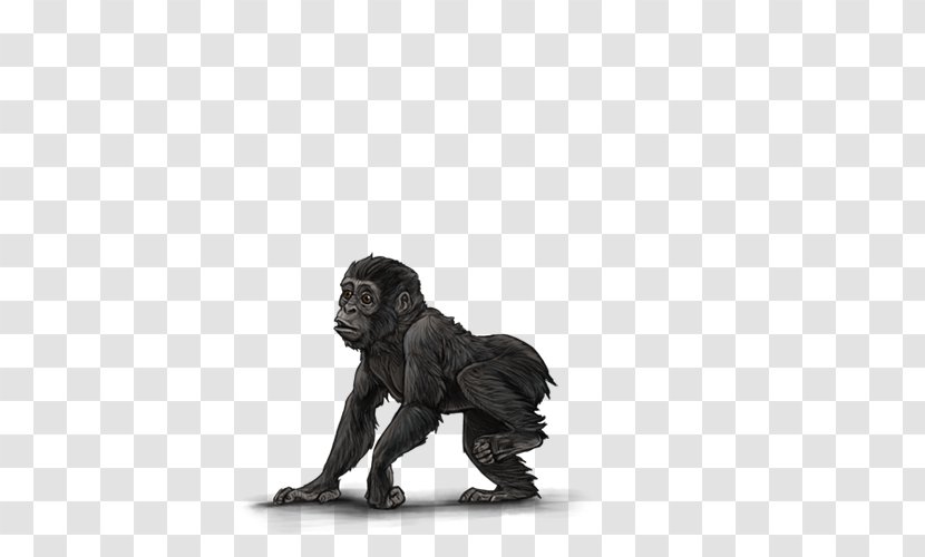 Gorilla Dog Mammal Figurine Canidae - Great Ape Transparent PNG
