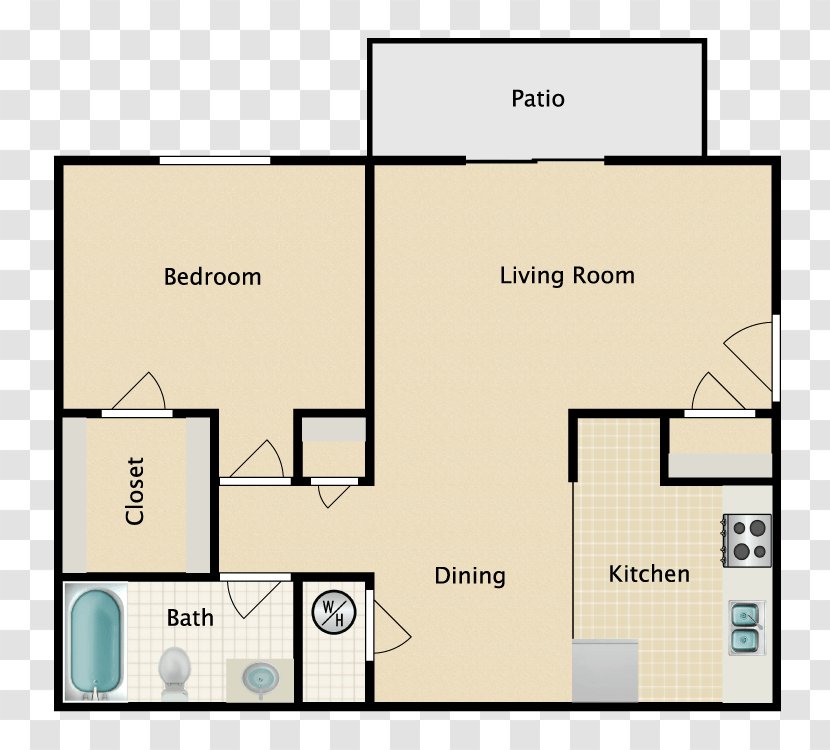 Floor Plan Laurel Ridge Apartments House Renting - Lease - Bed Transparent PNG