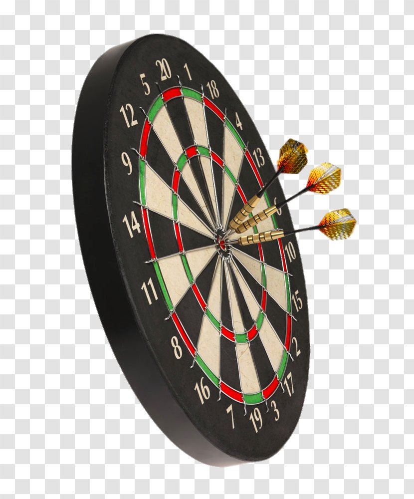 Darts Arrow Bullseye Game - Black Dart Board Transparent PNG