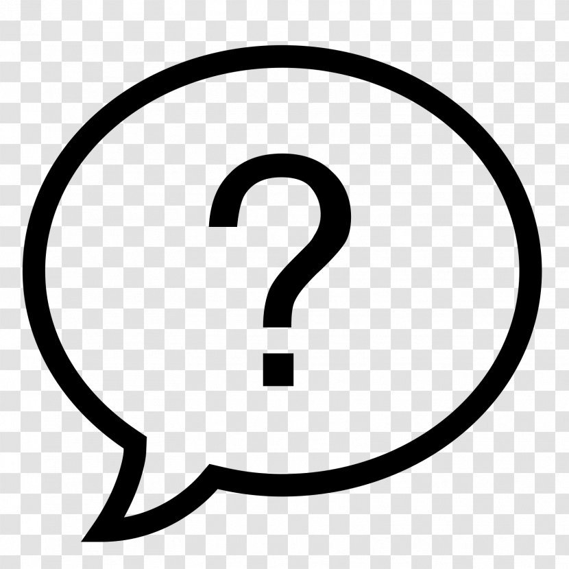 Icon - Area - Question Mark Transparent PNG