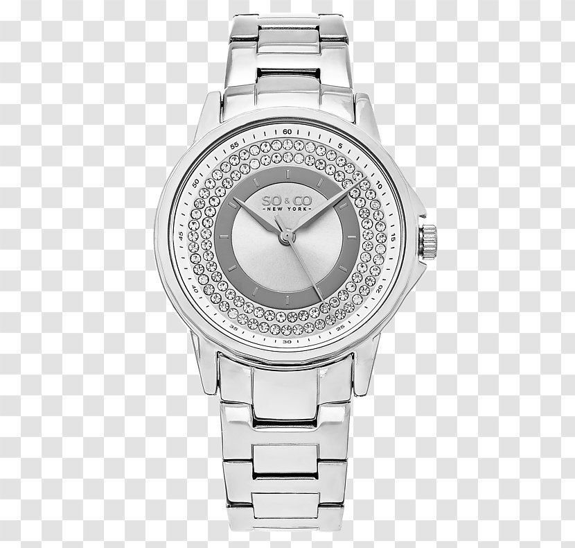 Madison Avenue Watch Bracelet Clock Fossil Jacqueline - Steel Transparent PNG