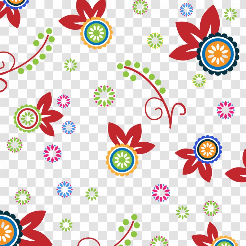 Flower Color Desktop Wallpaper Pattern - Art - Floral Background Transparent PNG