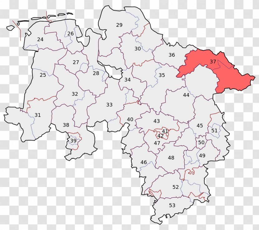 Goslar Hanover Region Stade Heidekreis German Federal Election, 2017 - Bundestag - Districts Of Germany Transparent PNG