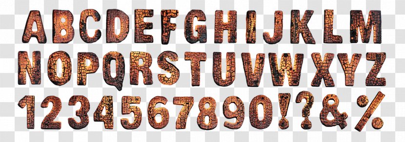 Block Letters Brand Font - Text - WOOD FIRE Transparent PNG