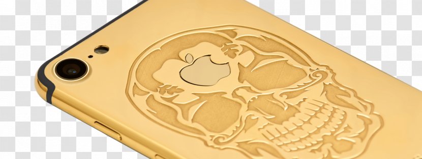Product Design Font Mobile Phone Accessories - Case - Gold Skull Transparent PNG
