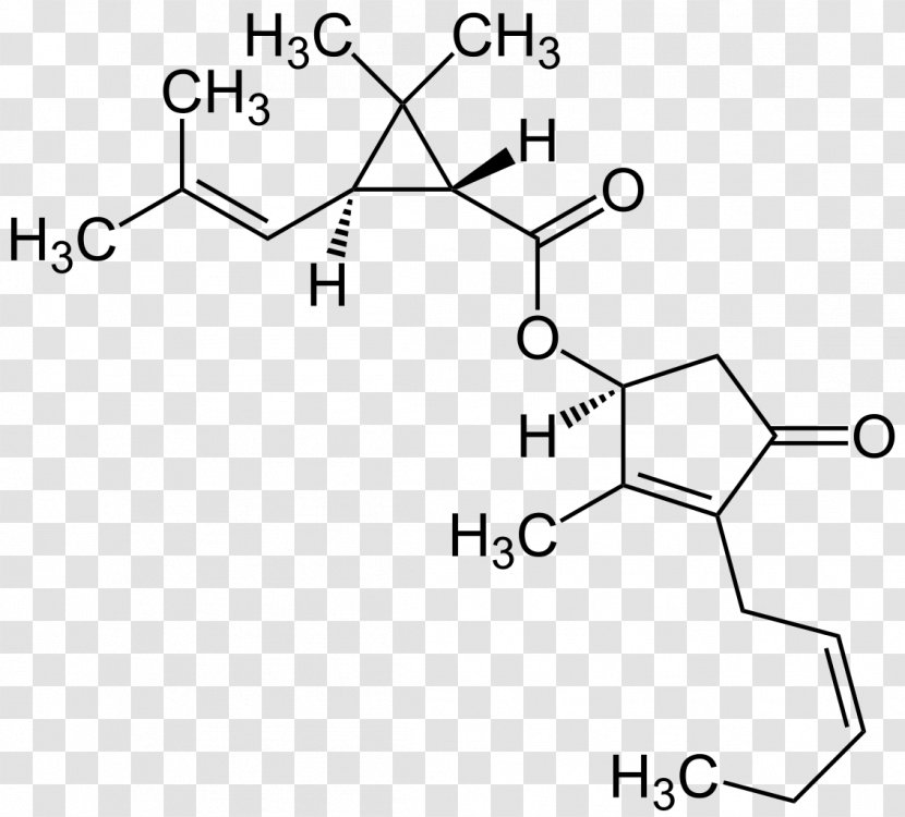 Pyrethrin II Insecticide Chemistry Structural Formula - Bromomethane - Jas Transparent PNG