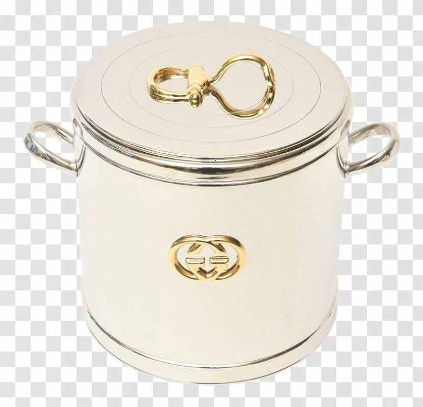 Silver Bucket Gold Tray Plate - Christofle Transparent PNG