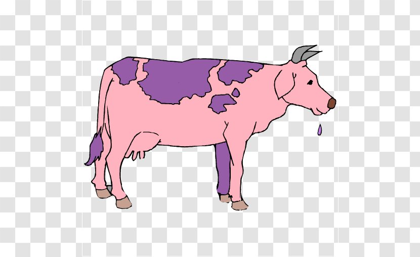 Dairy Cattle Clip Art - Pig Like Mammal - Purple Cow Cliparts Transparent PNG