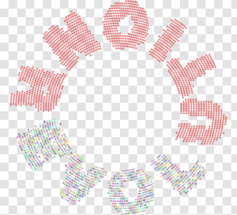 Circle Point Pink M Font Transparent PNG