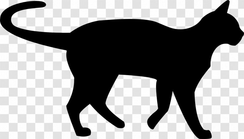 Kitten Havana Brown Black Cat Clip Art - Silhouette Transparent PNG