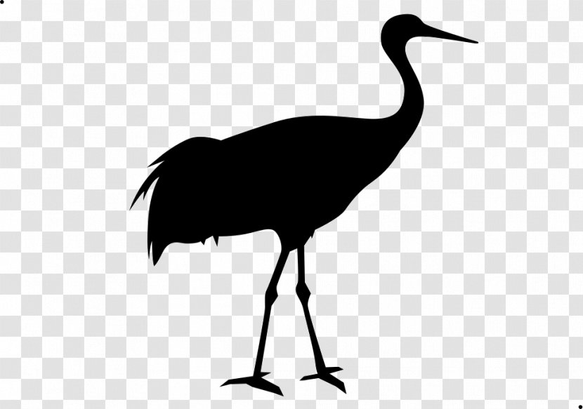 Crane Bird - Water - Silhouette Wildlife Transparent PNG