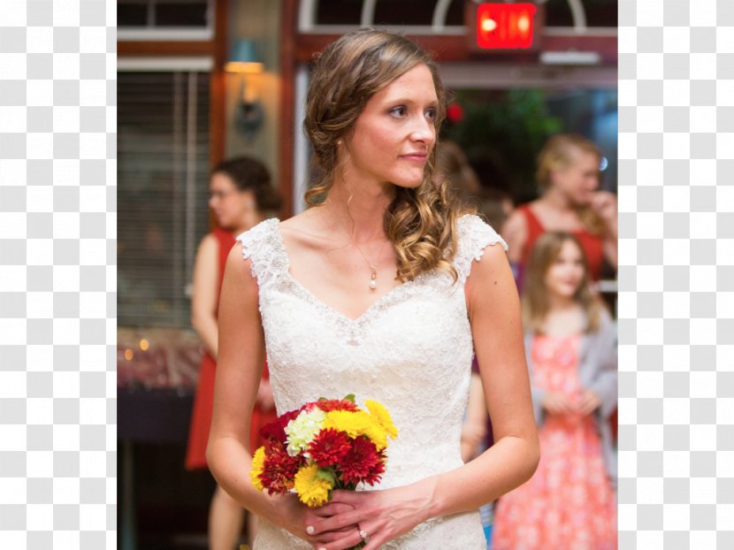Floral Design Wedding Dress Flower Bouquet Bride - Watercolor Transparent PNG