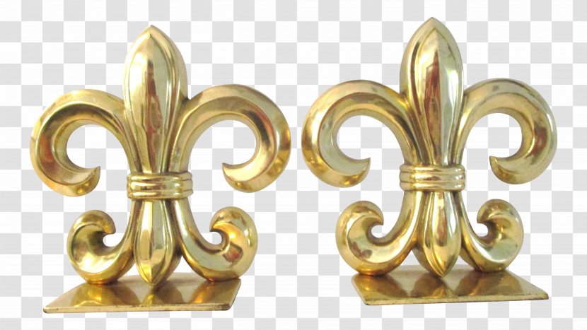 Cast Iron Fleur De Lis Bookends Brass Furniture - Bookend Transparent PNG